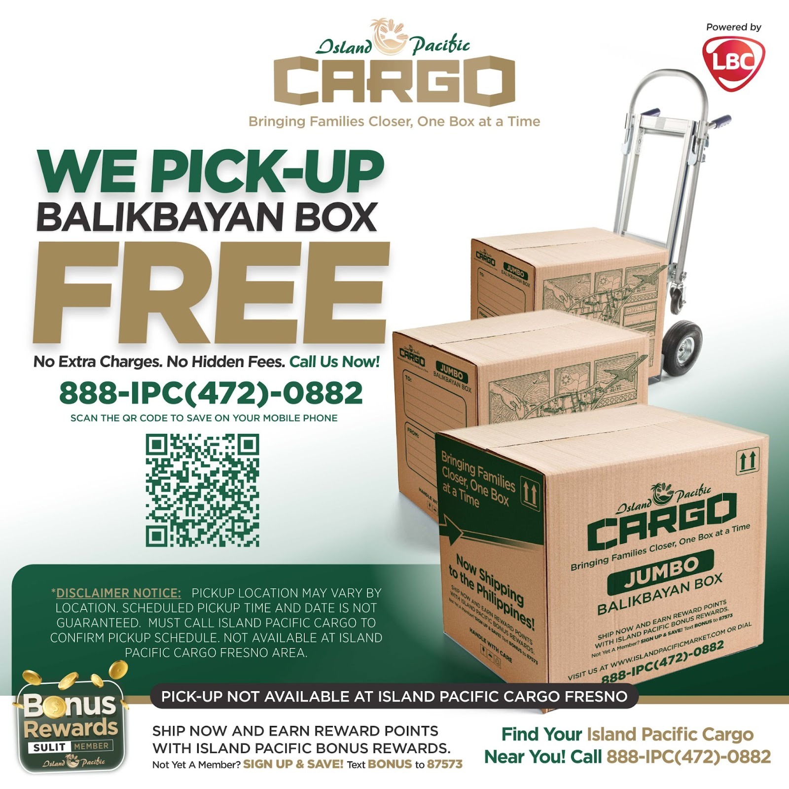 balikbayan box pick up